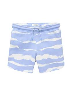 TOM TAILOR Mädchen 1036423 Kinder Bermuda Sweatpants Shorts, 31720 - Blue Heron Tie Dye Stripe, 128 von TOM TAILOR