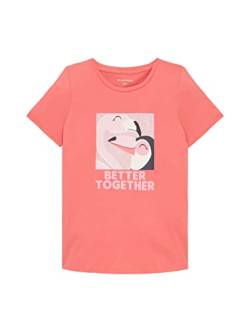 TOM TAILOR Mädchen 1037276 Kinder T-Shirt mit Print, 32123-Pink Dream, 92/98 von TOM TAILOR