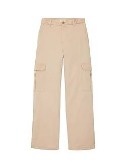 TOM TAILOR Mädchen 1037902 Wide Leg Cargo Hose, 22201-cream Toffee, 176 von TOM TAILOR