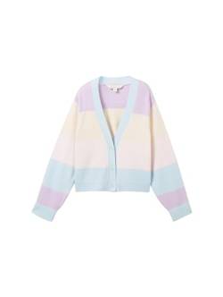 TOM TAILOR Mädchen 1038229 Cardigan mit Streifen, 32377-big Multicolor Stripe, 104/110 von TOM TAILOR