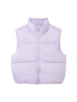 TOM TAILOR Mädchen 1038489 Puffer Weste, 29478-light Orchid Purple, 128 von TOM TAILOR