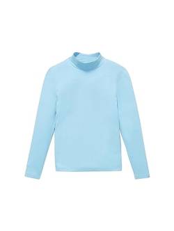 TOM TAILOR Mädchen Kinder Basic Langarmshirt mit Rollkragen, charming blue, 164 von TOM TAILOR