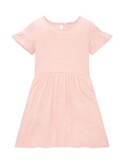 TOM TAILOR Mädchen Kinder Kleid mit Streifen 1035212, Weiß, 116-122 von TOM TAILOR