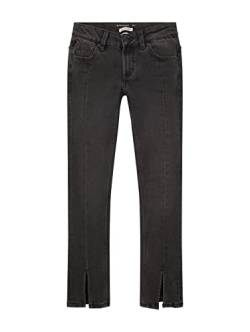 TOM TAILOR Mädchen Kinder Linly Fit Jeans mit Schlitz 1033954, Schwarz, 164 von TOM TAILOR