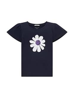 TOM TAILOR Mädchen Kinder T-Shirt mit Fügelärmeln & Print 1035170, Blau, 104-110 von TOM TAILOR