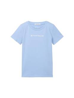 TOM TAILOR Mädchen Kinder T-Shirt mit Logo-Print, 11530 - Calm Blue, 116/122 von TOM TAILOR