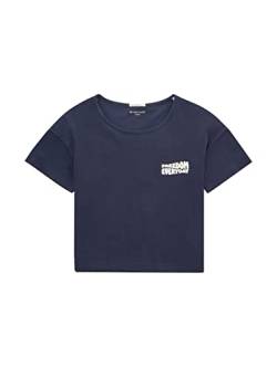 TOM TAILOR Mädchen Kinder T-Shirt mit Print 1035128, Blau, 128 von TOM TAILOR