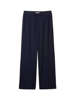 TOM TAILOR Mädchen Kinder Wide Leg StoffHosemit Rippstruktur , sky captain blue, 128 von TOM TAILOR