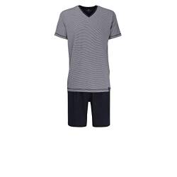 TOM TAILOR Herren Pyjama kurz Nachtblau/dunkelgrau 52 von TOM TAILOR