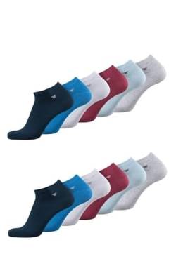 TOM TAILOR Sneaker Socken - bequeme Unisex Socken - Socken für den Alltag und Freizeit - im praktischen 12er Pack, Farben:petrol blue, SockSizes:39-42 von TOM TAILOR