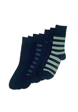 TOM TAILOR Socken Herren 35-38 in dark navy - 7er Box Baumwollsocken für Alltag und Freizeit - 7 Paar schlichte Herren-Socken von TOM TAILOR