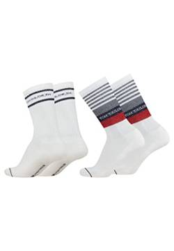 TOM TAILOR Socken Herren 39-42 in mid grey - Baumwollsocken für Alltag und Freizeit - 4 Paar Herren Sportsocken von TOM TAILOR