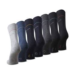 TOM TAILOR Socken grau melange 39-42- 7er Box Baumwollsocken für Alltag und Freizeit - schlichte Socken von TOM TAILOR