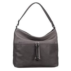 TOM TAILOR bags Ellie Damen Hobo Bag Schultertasche Mittelgroß Grau von TOM TAILOR