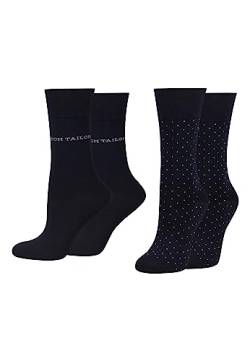 TOM TAILOR women socks 4er dot dark navy 39-42 von TOM TAILOR