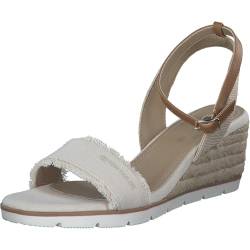 Tom Tailor Damen 5390040017 Keilsandale, ltcream, 41 EU von TOM TAILOR