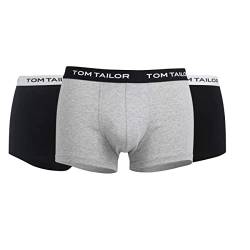 Tom Tailor Underwear Herren Hip Pants 3er Pack 70162-6061 Retroshorts, Grau (Anthra-Melange-Black 9300), Large (Herstellergröße: L/6) von TOM TAILOR