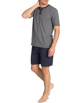 Tom Tailor Underwear Herren Shorty, 2-Knopfv. Zweiteiliger Schlafanzug, Blau (Blue-Dark-horizontal Stripe 632), X-Large (Herstellergröße:54/XL) von TOM TAILOR