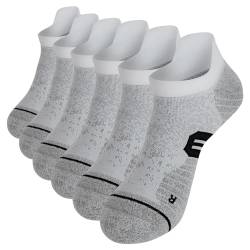 Kompressionssocken Damen Herren Sneaker Socken 43-46 39-42 35-38 Sportsocken Running Socks Laufsocken Atmungsaktive Rutschfeste 3 Paare (DE/NL/SE/PL, Numerisch, 47, 51, Regular, Regular, Grau) von TOMILIOLD
