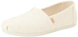 TOMS Damen Alpargata CloudBound Flacher Slipper, Natural Undyed Metallic Linen Stripe, 38.5 EU von TOMS