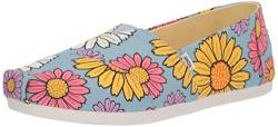 TOMS Damen Alpargata Cloudbound Flacher Slipper, Pastellblaue Gänseblümchen, 35.5 EU von TOMS