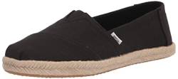 TOMS Damen Alpargata Rope Classic Flacher Slipper, Total Black, 38.5 EU von TOMS