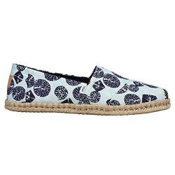 TOMS Damen Alpargata Rope Flache Canvas Slipper, Hellblau Batik, Gr. 36 EU von TOMS