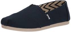 TOMS Damen Alpargata aus recycelter Baumwolle Flache Slipper, Marineblau, 38 EU von TOMS