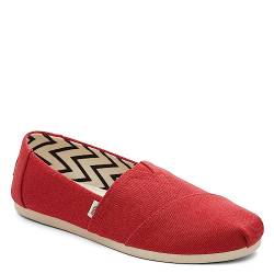 TOMS Damen Alpargata aus recycelter Baumwolle Flache Slipper, ROT, 41 EU von TOMS