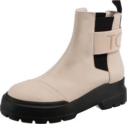 TOMS Damen_Boot_Beige Leder Wanderstiefel, 39 EU von TOMS