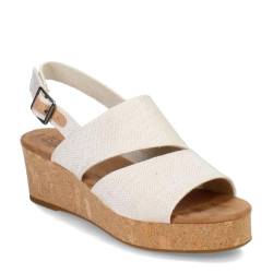 TOMS Damen Claudine Keilsandale, Natürliche Garnfarbe, 36 EU von TOMS