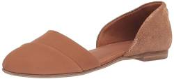 TOMS Damen Jutti D'orsay Ballerinas, Hellbraunes Leder und metallisches Wildleder, 42 EU von TOMS