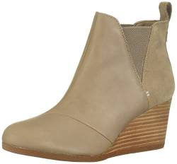 TOMS Damen Kelsey Pumps, Taupe Grau Leder/Wildleder, 37 EU von TOMS