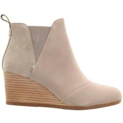 TOMS Damen Kelsey Pumps, Taupe Grau Leder/Wildleder, 37.5 EU von TOMS