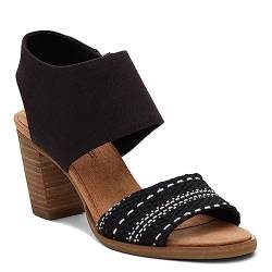 TOMS Damen Majorca Cutout Sandale mit Absatz, Black Multi, 35.5 EU von TOMS