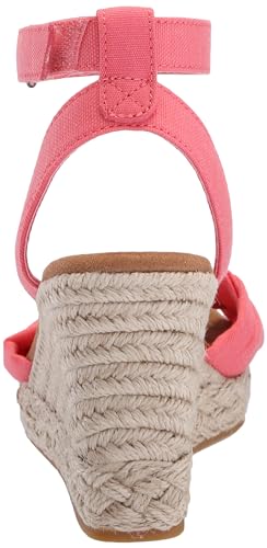 TOMS Damen Marisela Keilsandale, Shell Pink Slubby Woven, 38.5 EU von TOMS