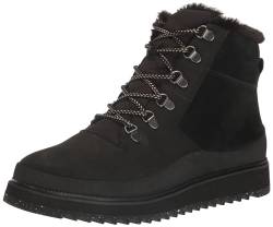 TOMS Damen Mojave Mode-Stiefel, Schwarzes Leder Wildleder geriffelt, 37.5 EU von TOMS