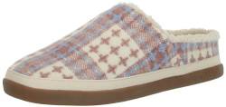 TOMS Damen Salbei Hausschuh, Rosafarbenes beigefarbenes Karomuster, 36 EU von TOMS