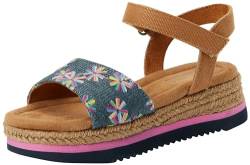 TOMS Diana Keilsandale, Marineblaues, Besticktes Blumenmuster, 33 EU von TOMS