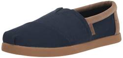 TOMS Herren Alp FWD Flacher Slipper, Marineblauer gebürsteter Twill, 42.5 EU von TOMS