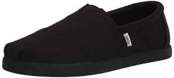 TOMS Herren Alp FWD Flacher Slipper, Schwarzes, recyceltes Baumwoll-Segeltuch, 43 EU von TOMS