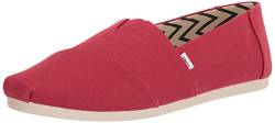 TOMS Herren Alpargata aus recycelter Baumwolle Flache Slipper, ROT, 41 EU von TOMS