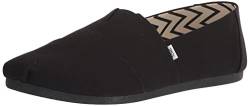 TOMS Herren Alpargata aus recycelter Baumwolle Flache Slipper, SCHWARZ, 43.5 EU von TOMS