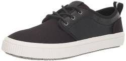 TOMS Herren Carlo Terrain Sneaker, Schwarzes Leinen und Leder, 40 EU von TOMS