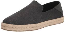 TOMS Herren Slipper Schuhe Santiago Espadrille Canvas Freizeit Elegant Slip-Ons Uni Santiago schwarz-grau Canvas von TOMS