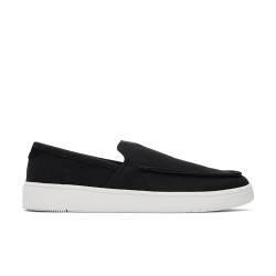 TOMS Herren Trvl Lite Loafer Slipper, Schwarzes Slubby-Gewebe aus recycelter Baumwolle, 42.5 EU von TOMS