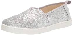 TOMS Mädchen ALPARGATA Espadrille, Silberweiß, 30 EU von TOMS