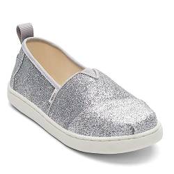 TOMS Mädchen ALPARGATA Espadrille, Silberweiß, 33 EU von TOMS