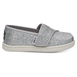 TOMS TINY ALPARGATA Espadrille Kunststoff Mädchen,SILBERFARBEN,17.5EU von TOMS