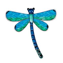 NIBEIWEISHOP Nettes Design Emaillierte Blaue Libelle broschen Zink Legierung Tier brosche pin Frauen bekleidungszubehör Elegante Brosche (Metal Color : Blue) von TOMYEUS